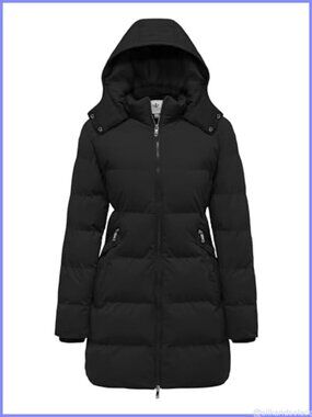 Women's Thickened Puffer Parka Coat Winter Hooded Long Jacket
